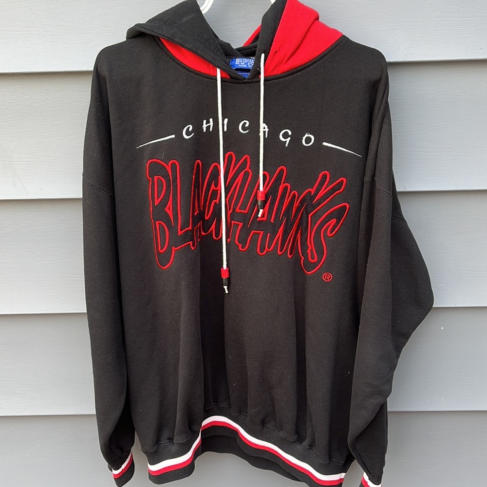 Chicago Blackhawks Vintage Hoodie / XL / Starter / 90s / NHL - Picture 3 of 9